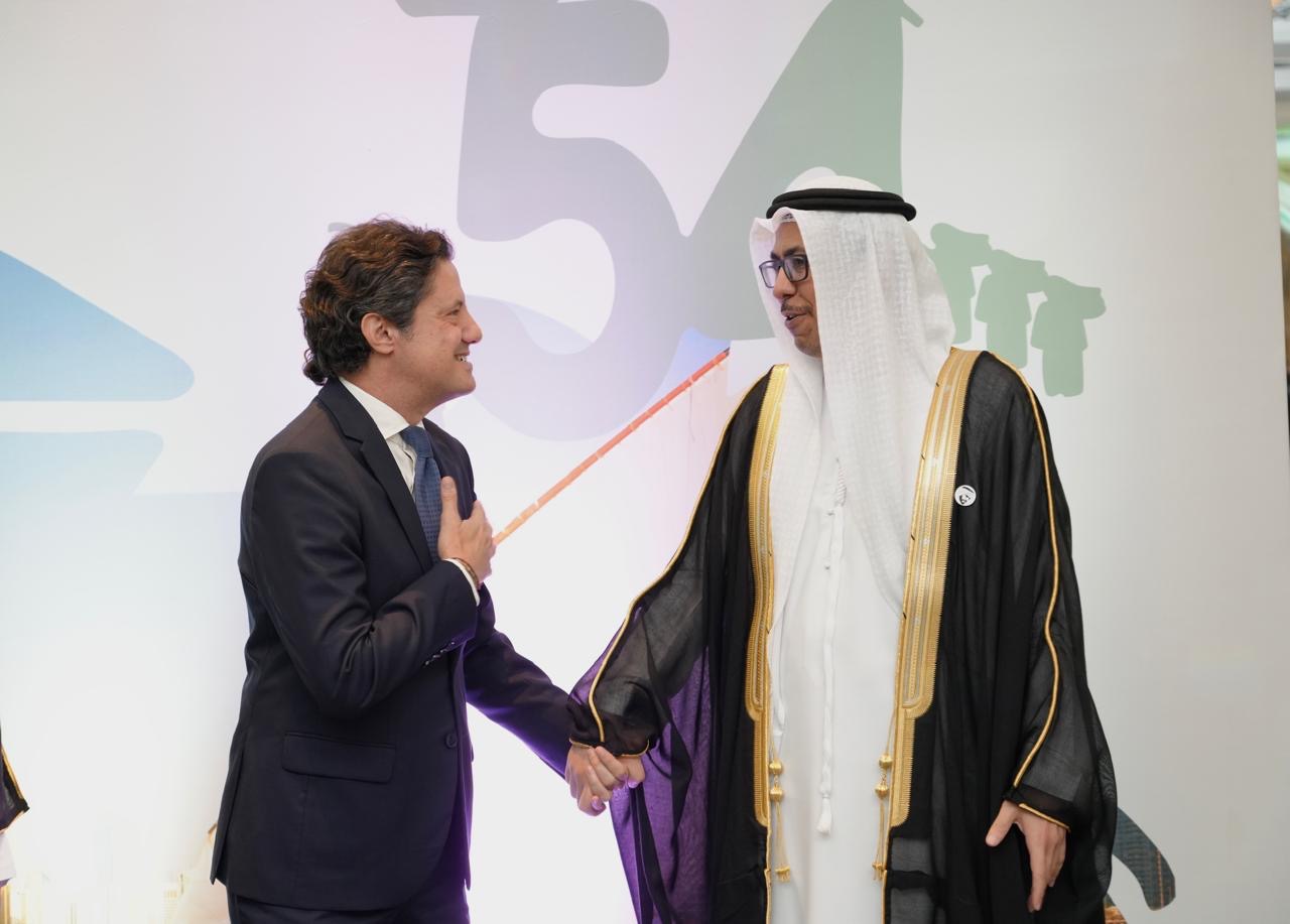 زياد المكاري ممثلا فرنجيه في حفل العيد الـ ٥٤ لدولة الامارات العربية المتحدة