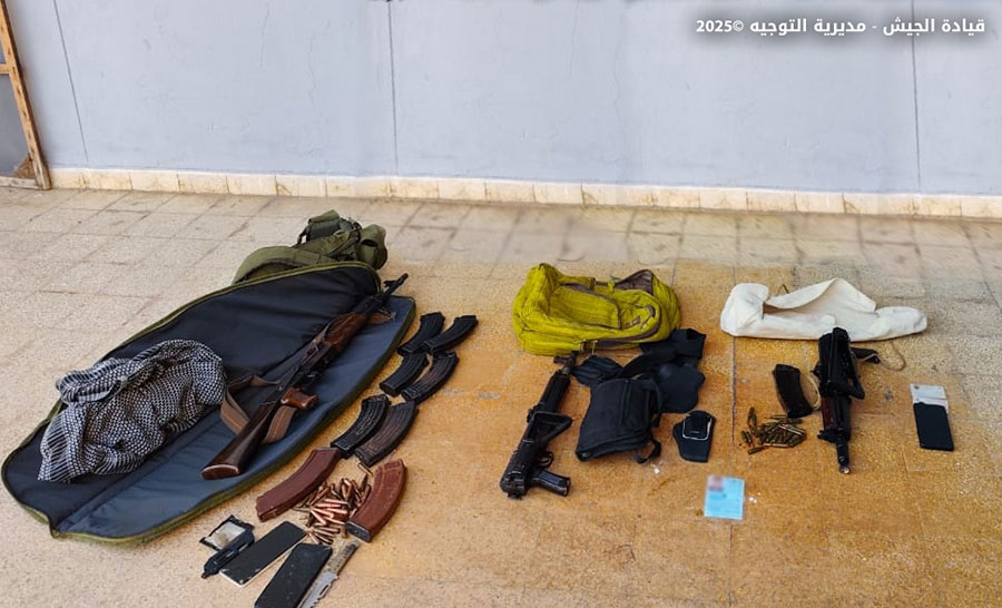 الجيش ينفذ عمليات دهم ويوقف 15 مواطنا